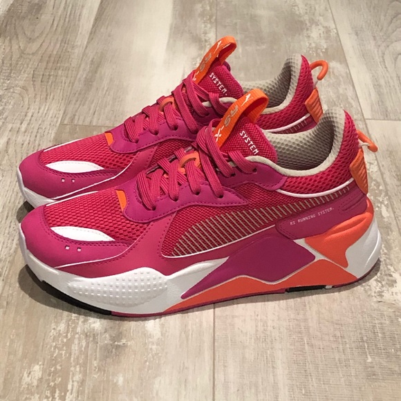 puma rsx pink and orange